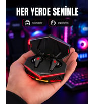 Kablosuz Bluetooth Gaming Kulaklık Suya Dayanıklı Yeni Nesil