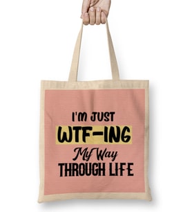 Sarcasm Funny Comment Quotes Gift Sarcastic Women And Men Humorous Saying Bez Çanta Uzun Saplı