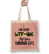 Sarcasm Funny Comment Quotes Gift Sarcastic Women And Men Humorous Saying Bez Çanta Uzun Saplı