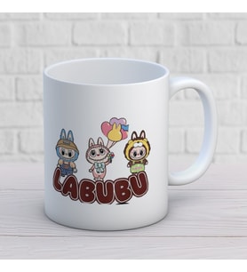 Labubu Baskılı Hediyelik Kupa Mod4
