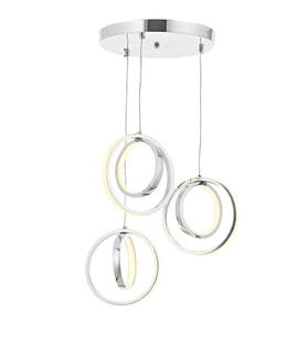 Eray Aydınlatma 1909-3 Krom 3 lü Led Avize