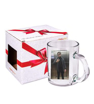 Şeffaf Cam Kupa Bardak baskılı