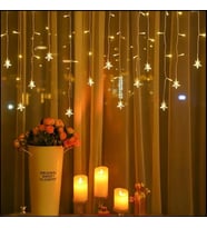 Yıldız 4m 96 Led 19 Saçak 40-50-60cm Gün Işığı Yıldız Boyutu:7cm