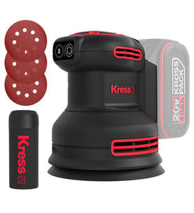 Kress KUD20.9 20Volt 125mm Kömürsüz Profesyonel Devir Ayarlı Eksantrik Zımpara (Akü Dahil Değildir)