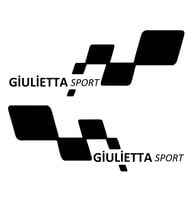 Giulietta sport Etiket Yapıştırma 30cmx11cm MMD218