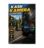 1080P Full HD Motosiklet Kask Kamerası – Bluetooth 5.4 3000 mAh Batarya