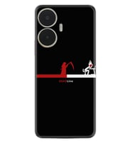 Realme C55 Kılıf Silikon Desen Özel Seri Dead Line 1662
