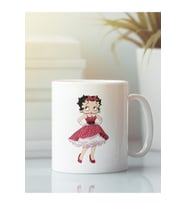 Beyaz Kupa Bardak Betty Boop