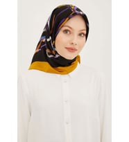 Armine Nostalji Serisi %100 Twill İpek Eşarp 8902D 38
