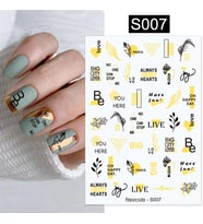Üç boyutlu yapışkanlı sticker S007 (53790-1)