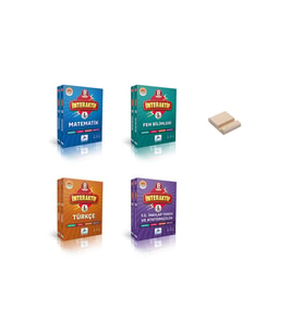 LGS 8. Sınıf İnteraktif Matematik Fen Bilimleri Türkçe ve İnkılap Soru Kütüphanesi 4lü Set