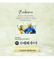 Gifttime Kişiye Özel Babalar Günü Spotify Plak