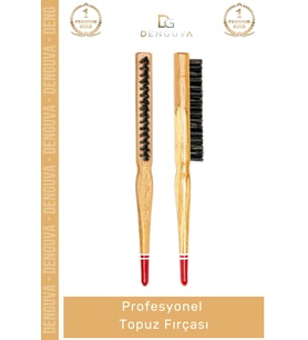 #TopuzFırçası Liva Professional Comb Ergonomik Ahşap Gövde Isıya Dayanıklı Profesyonel Topuz Fırçası