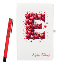 Kişiye Özel Anneye Hediye Defter ve Kalem Hediye Seti