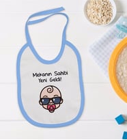 BK Kids Mavi Bebek Mama Önlüğü - Model 104
