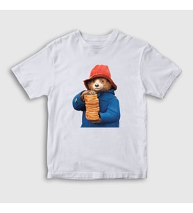Presmono Unisex Çocuk Beyaz Hat And Toast Paddington T-Shirt 538022tt