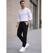Erkek  Yazlık Paraşüt Jogger Eşofman Altı – Rahat Kesim 82166 Siyah