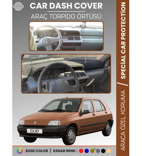 RENAULT CLIO 1 (1994-1998) Torpido Örtüsü Ön Göğüs Koruma Torpido Koruma Araca Özel Tam Uyum