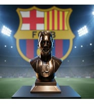 Riva Self Efsane 10 Numara Messi Dekoratif Heykel - Koleksiyonluk Masaüstü Aksesuarı (Bronz)