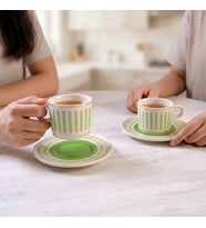 Güral Porselen Mental 4 Parça Çay Fincan Takımı 6559
