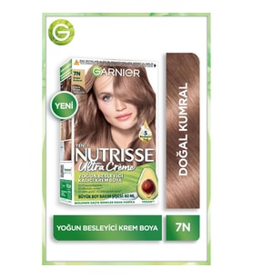 Garnier Nutrisse Yoğun Besleyici Kalıcı Krem Saç Boyası - Doğal Kumral 7N