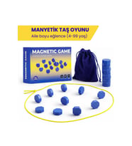 Manyetik Taş Oyunu 20 Parça – Güçlü Mıknatıslı Satranç Oyunu, Eğitici & Eğlenceli Strateji Oyunu