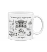 Mimar Estetik Yapı Şehir Planı Bina Tasarımı Çizim Masası Kupa Bardak Hediye
