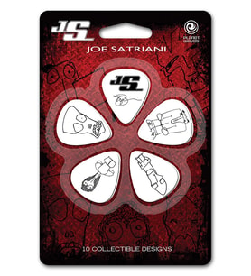 Planet Waves 1CWH6-10JS Joe Satriani Pena Heavy Beyaz (10'lu Paket)  İmza Serisi - Koleksiyonluk - Selüloit