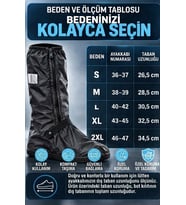 Motosiklet Lüx Bot Kılıfı Yağmurluğu Ayakkabı Yağmur Çamur Koruma