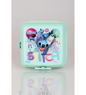 "DEKOMUS CEP DEFTERİ HEDİYELİ" LİSANSLI STITCH 2 KATLI BESLENME KUTUSU / LUNCH BOX