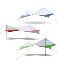 Naturehike Hexagon Sunrise Canopy 3.5x4 mt Tarp [Güneş ve Rüzgar Koruma Tentesi] Grey/Blue