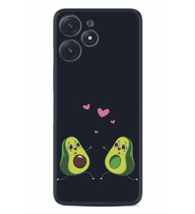 Xiaomi Poco M6 Pro 5G Kılıf Silikon Desen Özel Seri Aşık Avokadolar 1642