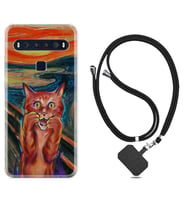 TCL 10L 10 Plus 10SE 20E 20SE 30 L7 Kılıf Boyun Askılı Silikon Tablo Cat 1788