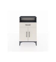 Arges Komodin 2 Raflı Tek Çekmeceli 2 Kapaklı 60x30x96 Antrasit-Aytaşı