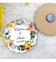 30 Adet Ahşap Nikah Buzdolabı Magnet 07-