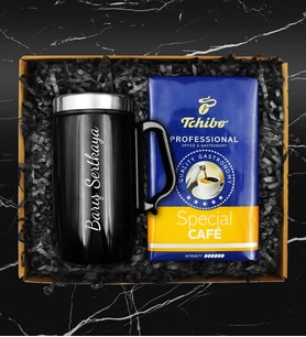 Kişiye Özel Çelik Bardak Termos & 250 Gram Tchibo Proffesional Special Filtre Kahve