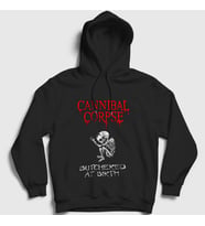 Presmono Unisex Siyah Butchered At Birth Cannibal Corpse Kapüşonlu Sweatshirt 32832tt