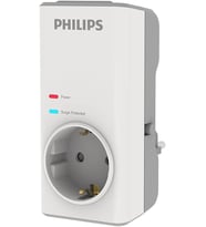 Philips Chp7010W Tekli Akım Koruma Priz, 1140J, Beyaz (Çok Renkli)