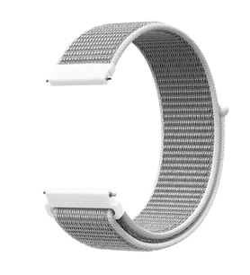 Samsung Galaxy Watch 46mm (22mm) Uyumlu Kordon Hasır Örgü Cırt Cırtlı Terletmeyen Zore KRD-03 Kumaş Kayış