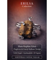 Sertifikalı Özgüven Enerji Kalkanı Yüzüğü – Ham Kaplan Gözü Taşı – Ayarlanabilir (Çok Renkli)