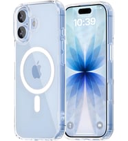 iPhone 17 için Magsafe ile Uyumlu Şeffaf Kılıf Kristal Berraklığında Materyal Polikarbonat Arka Kısım ve Silikon Kenarlar Wireless Kablosuz Şarj Destekli Kılıf Kapak (17)