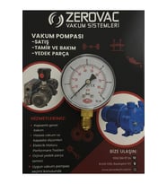 0-6 Bar Ø52 Mm Alttan Bağlantılı Kuru Tip Manometre