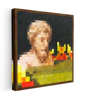 Kare Kanvas Tablo Bust Piksel Minecraft Tablosu Ev Ofis Salon Duvar Dekoru