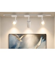 Modern 3’lü LED Ray Spot Aydınlatma Seti 30W Beyaz Monofaze Ray Sistem Ayarlanabilir Tavan Spotu 3200K Günışığı