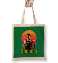 Spencer Dinwiddie Vintage Art - Legend Basketball Gift Bez Çanta Uzun Saplı