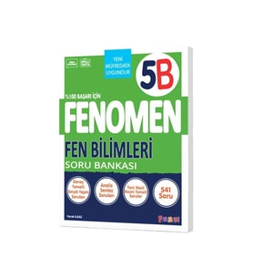 Fenomen Yayıncılık 5.sınıf Fen Bilimleri B Soru Bankası (Çok Renkli)