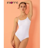 Modal İnce Askılı Çıtçıtlı Body (Beyaz)