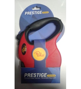 Polo Prestige Flexi Kırmızı Otomatik Köpek Tasma S 4M/10Kg