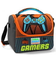 Coral High İlkokul Beslenme Çantası - Erkek Çocuk - Gri Kırmızı Gamers