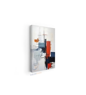 Dikey Kanvas Tablo Salon Duvar Tablosu Soyut 0042 3 Yeni Ev Hediyesi Ofis Tablosu
